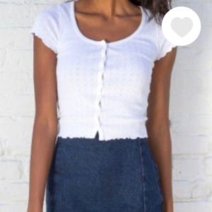 Brandy Melville white “Zelly Top”